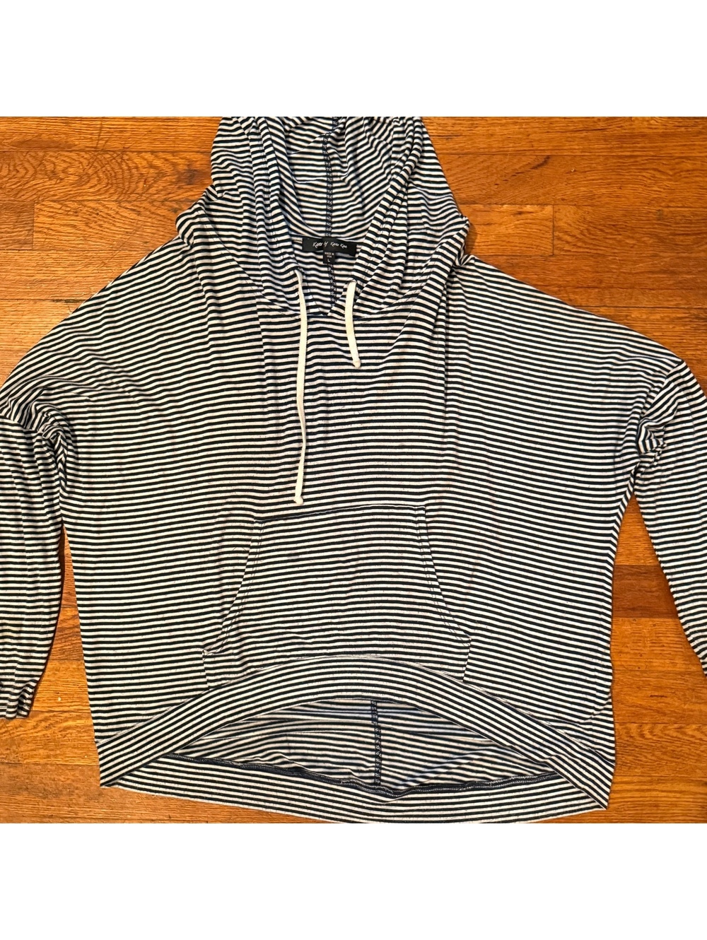 Karen by Karen Kane Striped Hoodie  Size Large